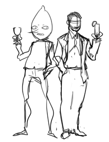 i also really wanna draw lemongrab in a plaid suit i even started sketching it but