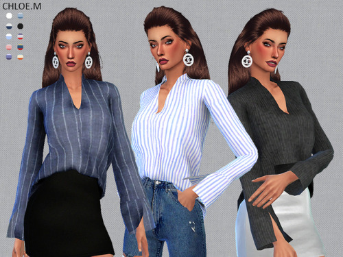 chloem-sims4: blouse for female Created for: The Sims 4 10 colorsHope you like my creations!Downloa