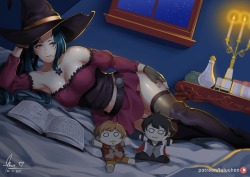 hidethisfolder: lulu-chan92:  Commission work for @angelz18love, it’s her OCHey look, plushies &lt;3Thanks to @sen-jou for his assistance on the BG departmentCommission Info || Buy me a Coffee || Pixiv || Facebook || Twitter || Artstation || Patreon