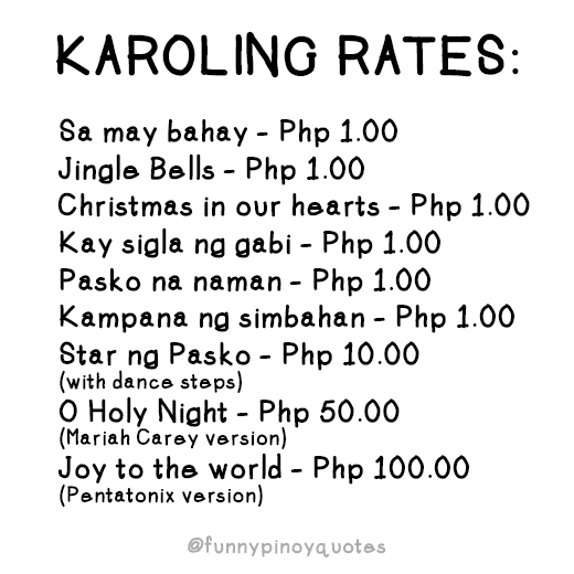 Funny Pinoy Quotes — Pag basic ang kanta, basic lang din ang bigayan.
