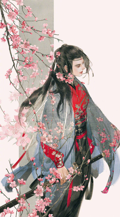 ziseviolet: 美人画 (2/?)Paintings of beauties in traditional Chinese hanfu, Part 2 (Part 1), by Chinese