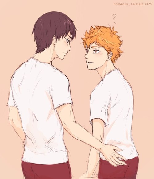 noquelle: Kagehina doodle :з