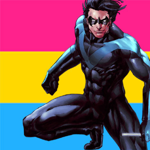 DC Comics + Nightwing (Genderqueer / Pansexual Pride)Feel free to save and use![Requested by Anon]