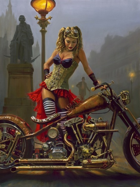 curvycorner:  Steampunk seduction by David Uhl