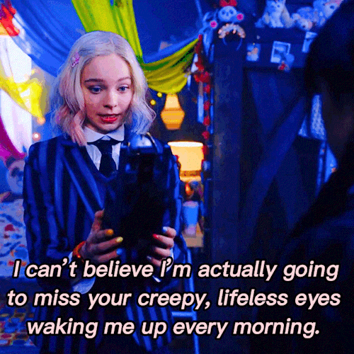 Wednesday And Enid Trying To Be Low-key About Missing Each Other And Absolutely Failing. 