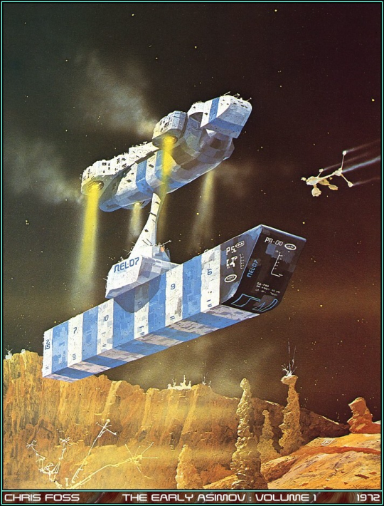 neil-gaiman: galacticdustbunnies:   neil-gaiman:  antifamutantdown:  karadenizliadam:  🚀🛸🛰   I’m gonna go fucking apeshit over this.  @vague-humanoid    I remember as a schoolboy being told by artist Roger Dean that Chris Ross’s SF book covers,