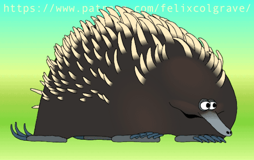 An Echidna I Made For A Film. Then I Thought Of A Different Film And Made DONKS Instead. Sorry Echidna