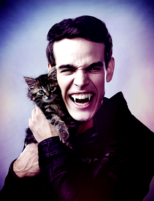 earth2laurel: scottmccute:   shelleychennig:   Dominic Sherwood and Alberto Rosende for National Cat Day.   @simon-jaces   !!! 