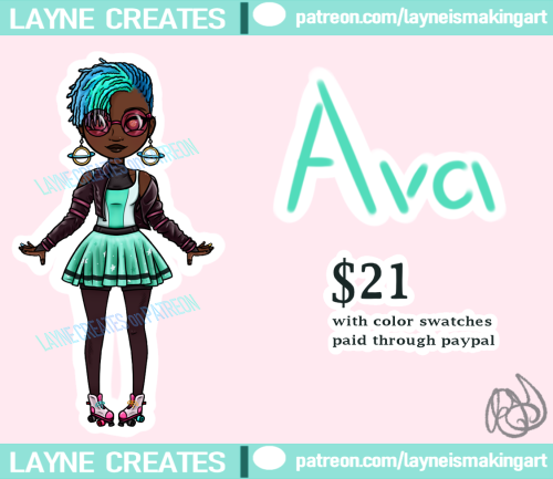 Ava is a Stylish Sci-fi Girl. She is for sale for $21. I will send a high quality .png on a tra