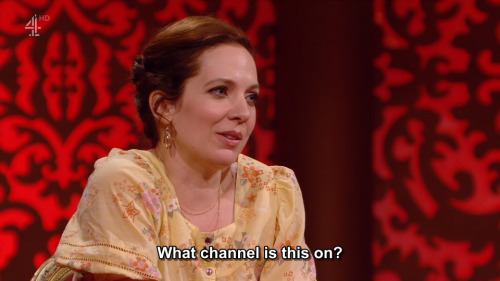 taskmastercaps:[ID: Five screencaps from Taskmaster. Katherine Parkinson asks, “What channel i