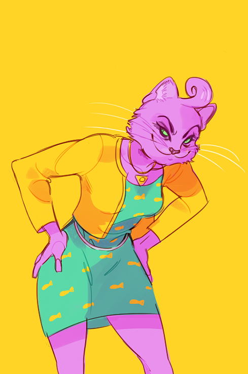 varigo:  i started watching bojack horseman! was doodling this around episode 3 and