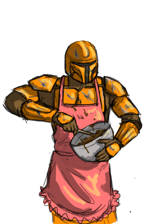 Rhydor Startled, So Absorbed In Mixing His Uj Cake Batter That He Hadnt Noticed Jasters Approach, Tiny