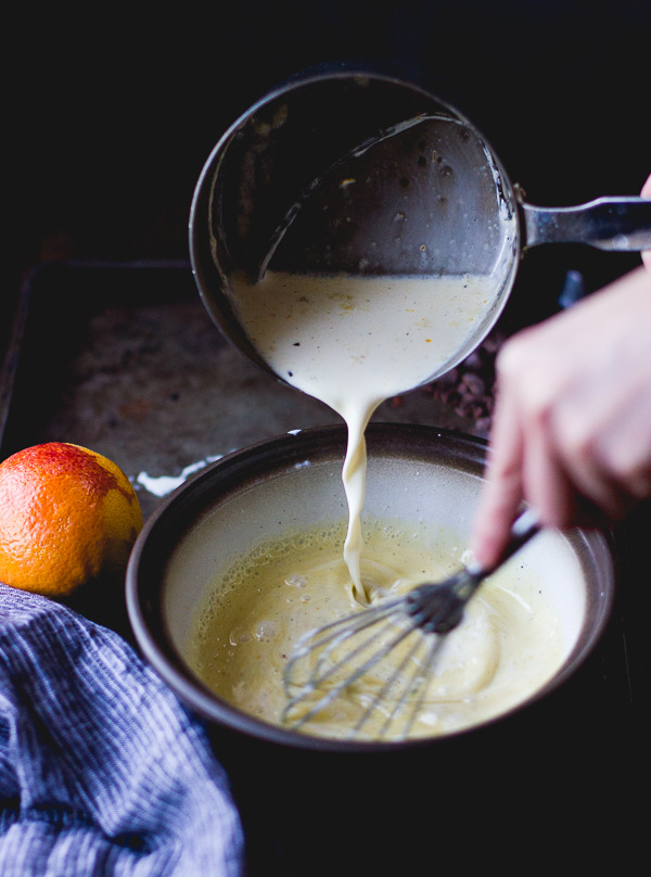 sweetoothgirl:  Blood Orange Chocolate-Bottom Crème Brûlée for Two
