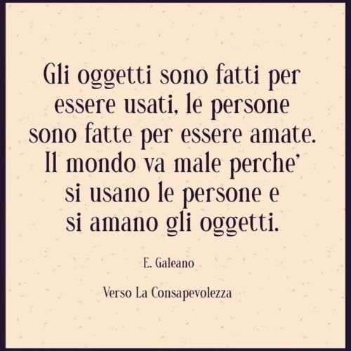 Amate le persone, non le cose.
Usate le cose, non le persone.
S. W. Kimball
https://www.instagram.com/p/CpKmrh_tiDE/?igshid=NGJjMDIxMWI=