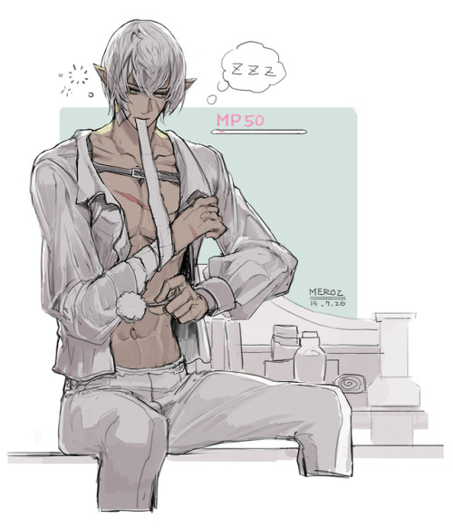 My elezen (his name is Enzo) is my life&hellip;To be a Healer main,this game really interesting for 