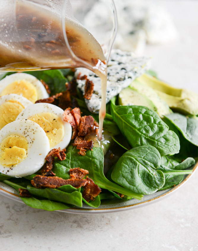 do-not-touch-my-food:  Spinach Salad with Bacon Dressing