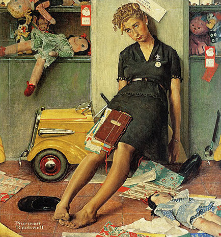 Norman rockwell tattoo painting