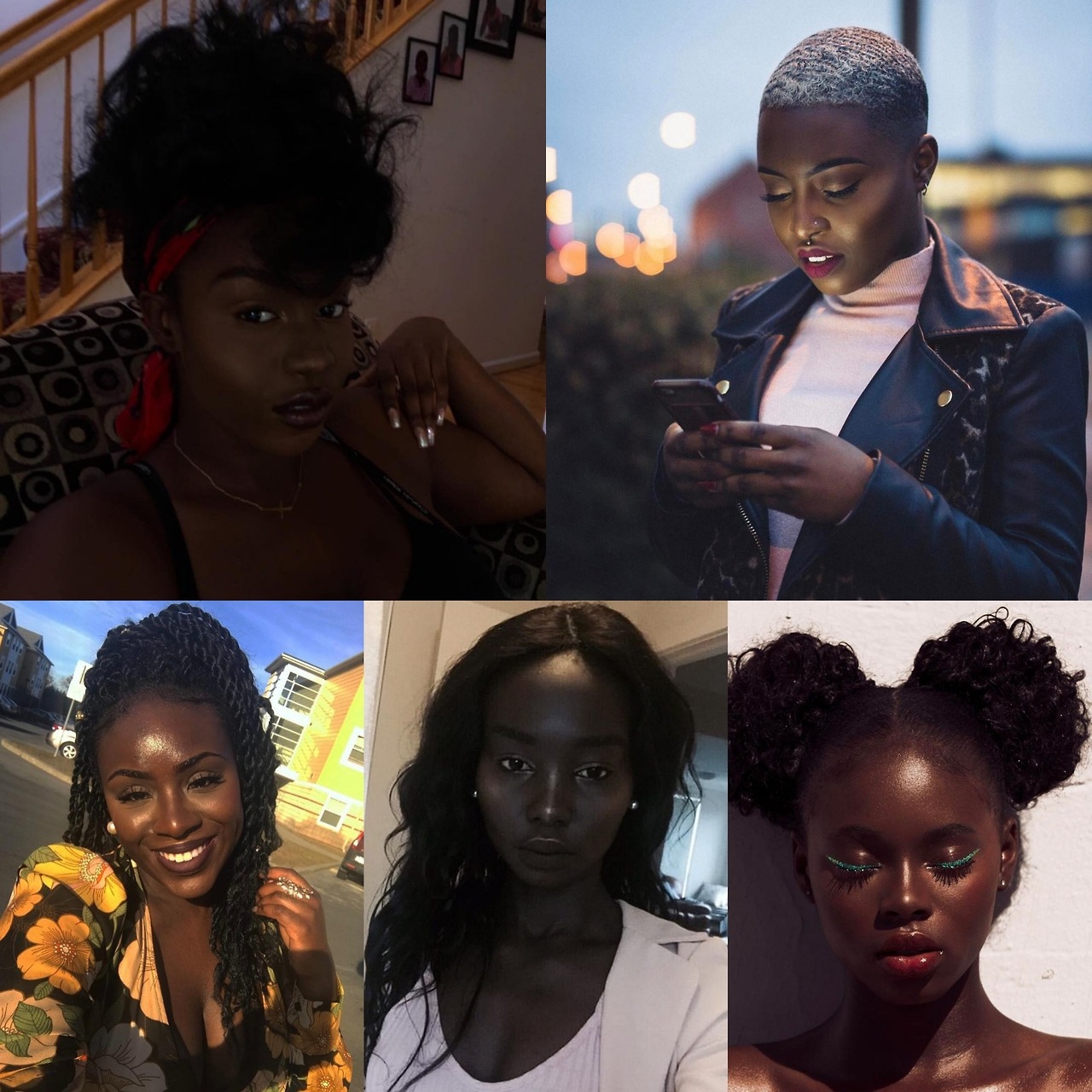 vanillascentedthot:Dark skin beauties. 🌟
