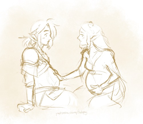 sapphicbump: [CW] nbpreg / mpregTwo cuties being cute. That was the winner of one of my weekly polls