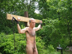 peterdesade:  chrley:  Wow! I just  discovered the photo of me that you put on your blog January 18, 2013. Here’s another from a different angle. Do you have any more?  Google Peter de Sade for extreme taboo fiction!My latest book: Horse Dildo Training: