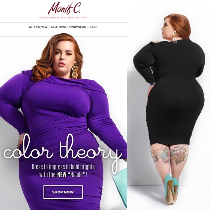 tesshollidayofficial:  Modeling for MonifC ❤️