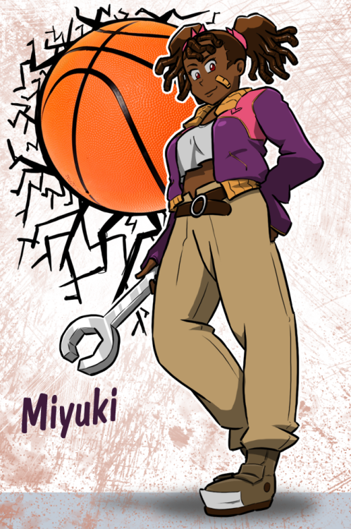 lcomart:   I was trying to think of some WOC in my favorite media, and was kinda shocked at how hard it was to find any. Out of the few I could think of, I think my favorite might be Miyuki from Basquash. I like her even more now because she reminded