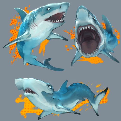 Shark week artYou could get this as a sticker or other products at my redbubble; username Treelove