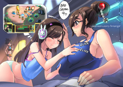 overwatch-rule-34:  O shit dva playin command