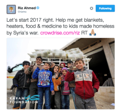 rizahmedsource: Riz Ahmed has recently launched a campaign to help save lives in Syria; please donate if you are able to and if not, just reblog this post to spread the word. Here’s the link to read more about the campaign itself and to donate to the