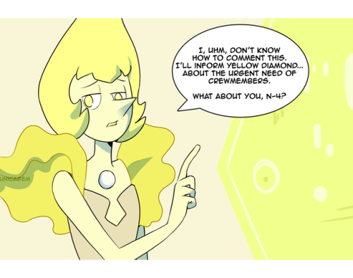 “Rose Quartz is Pink Diamond”Yellow Pearl: *explodes*And Rock DJ.