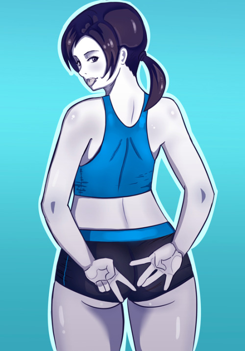 Wii Fit trainer short yoga im on pixiv : http://www.pixiv.net/whitecube/user/11081339/illust/60042858