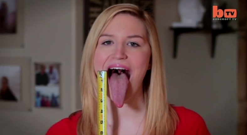 funnyordie:  Teenager Vies For Longest Tongue World Record, Should Watch Out For