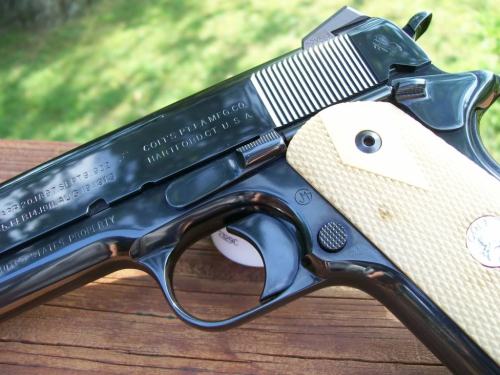 whiskeyandspentbrass:  Colt Royal Blue. You send send them your gun and they will give it this treatment if you ask really nicely. 