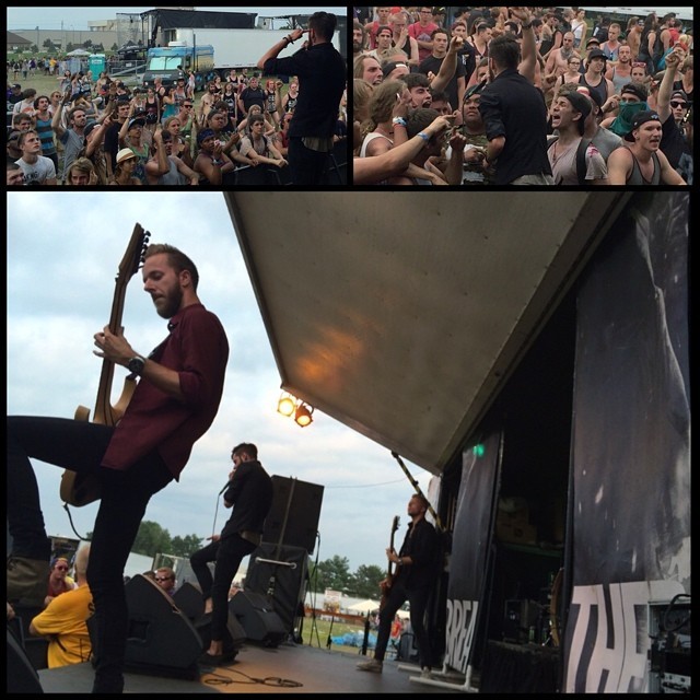 Warped tour was fun today.
Got to hang out on stage while my friend @itheshawn played his set with his band I, The Breather.