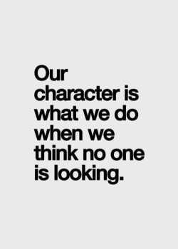 pre-party:♛ A paraphrase of our philosophy at work. Do what is right even if no one notices. Even if no one is watching. What does it say about someone who when not being watched closely enough decides to cheat? To lie? To celebrate anniversaries while