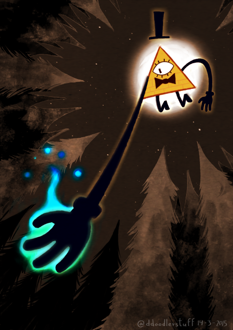 ddoodler:  I saw the episode where Bill made a contract with Dipper and loved it. Here you go some fanart :D