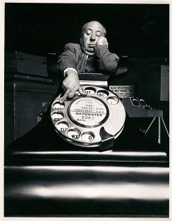 menskit:  Alfred Hitchcock promo shot for ‘Dial M for Murder’, 1954 