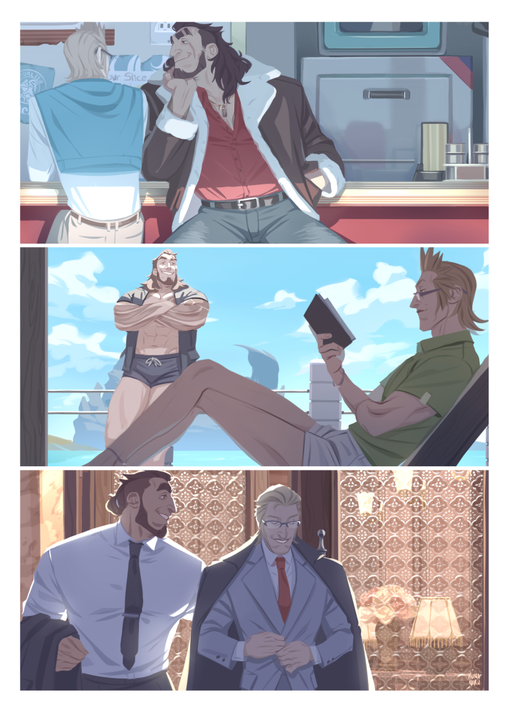kumanaru:my entries for the FFXVogue zine! 