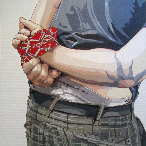 dobrazmianablr:   Terry Furry     Particular Concerns    Intimate Strangers series   2012 Oil on Canvas 48"x48"    