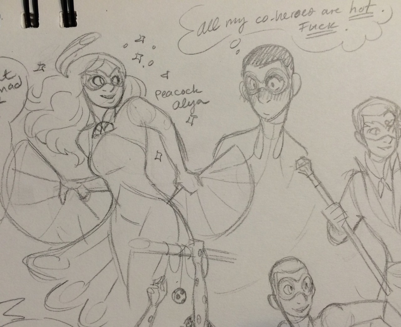 daughterofthestars08:  I drew an entire page of kids with miraculouses interacting