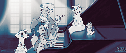 mickeyandcompany:Concept art for the cancelled Disney short Princess Academy, by David Kawena and Ol