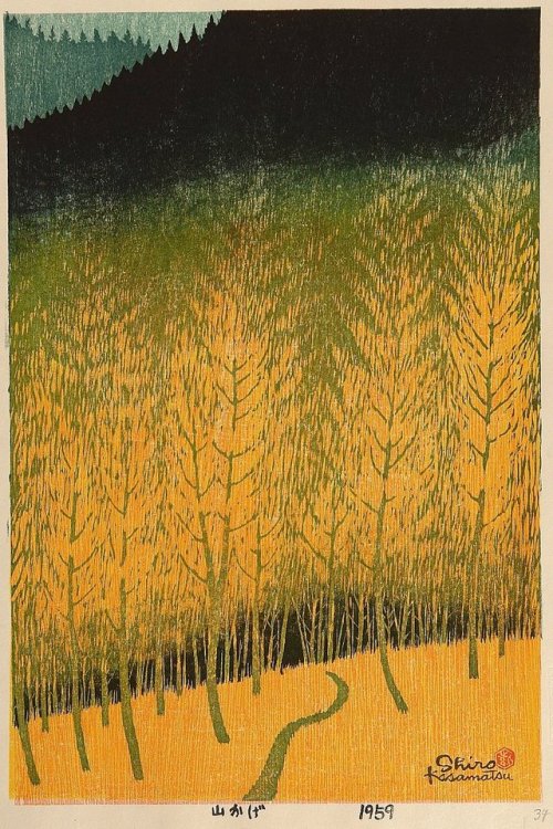 forevernoon:Shadow of the Mountainby Shiro Kasamatsu 1898-1992      [+] “Yamaka