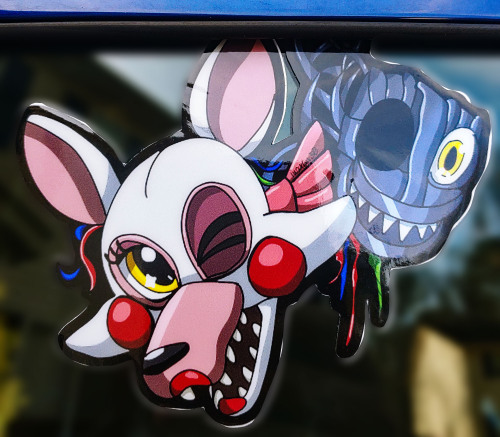 FNAF Window Decals are now AVAILABLE! They are thicc as FUK and they be up on dat Etsy store. More C