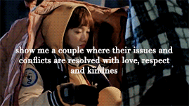 notenoughdrama:We need more examples of genuinely happy, healthy relationships on TV and in books an