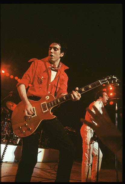 Mick Jones Perform Live In Concert On The First Night Of The Clash's American Tour , 1979 .