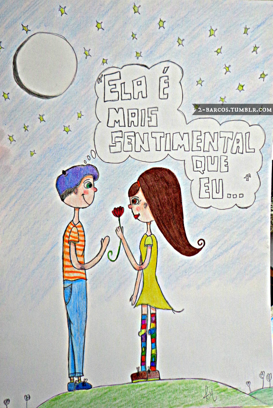2-barcos:  Arte: http://2-barcos.tumblr.comMúsica: Sentimental, Los Hermanos 