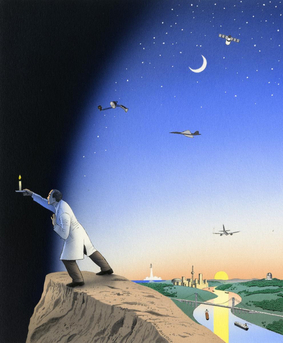 redlipstickresurrected:Guy Billout (French, b. 1941, Decize, France) - 1: Panic 