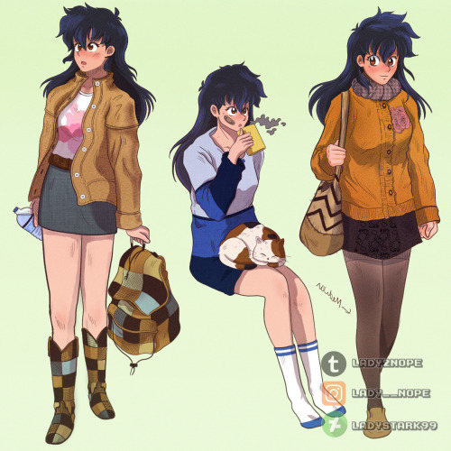 lady2nope:Manga Outfits! Do you know, my friends? I’m currently shocked cause I just saw Takashi Shi