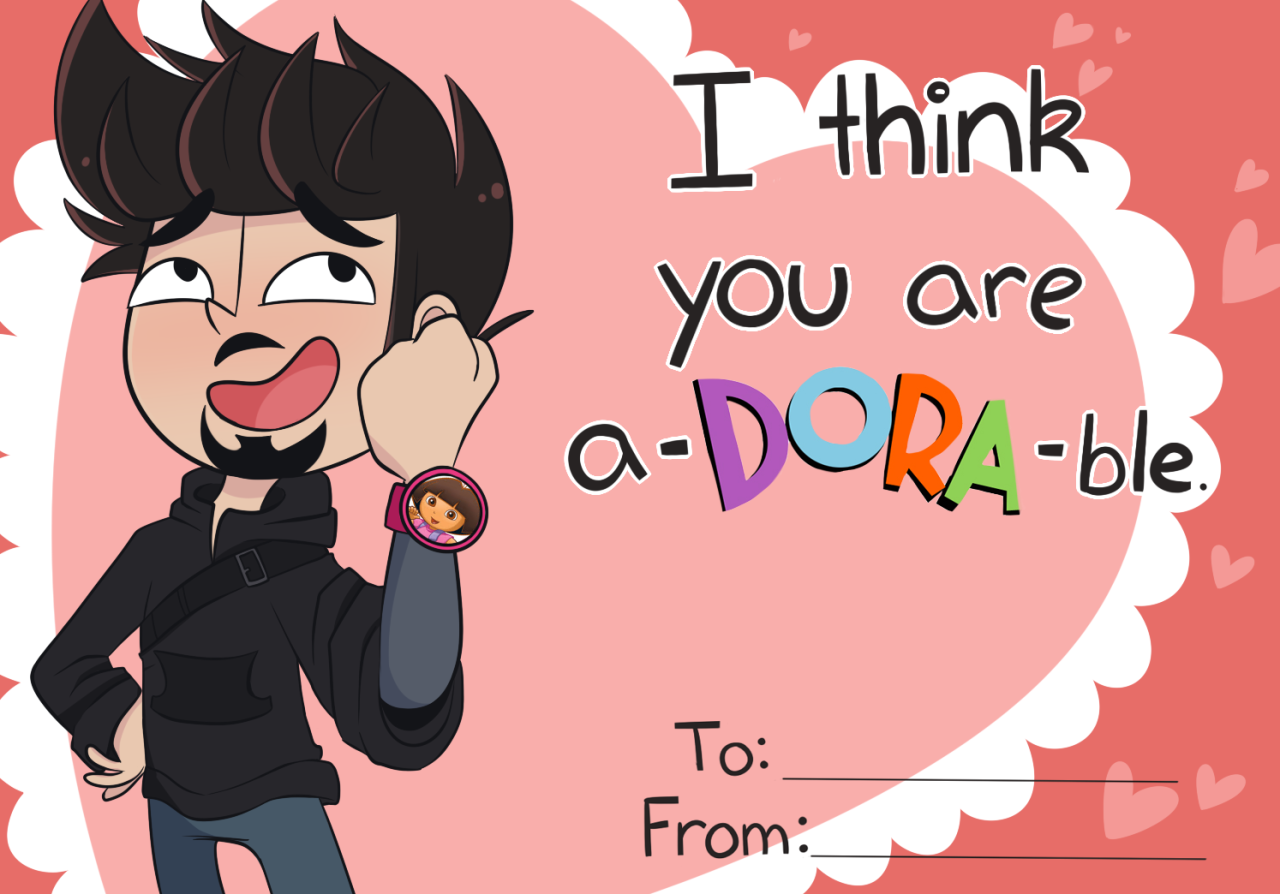 markruffalo:  askthesciencebros:Science Bros Valentine cards. :DThis is a-DORA-ble.
