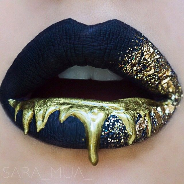 Gold Aesthetic on Point on Tumblr: lips